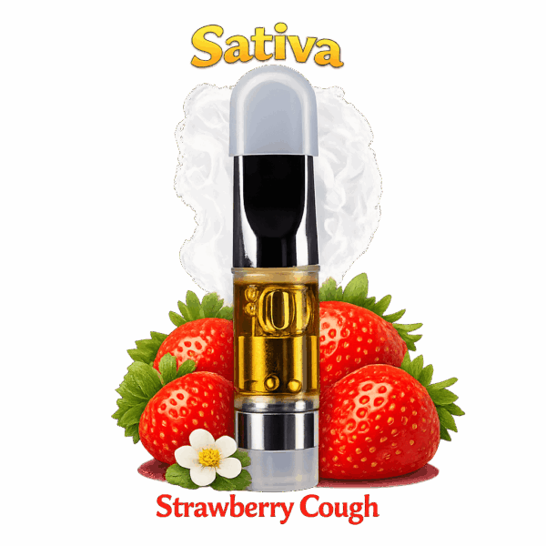 Strawberry Cough Vape Cartridge (Sativa)
