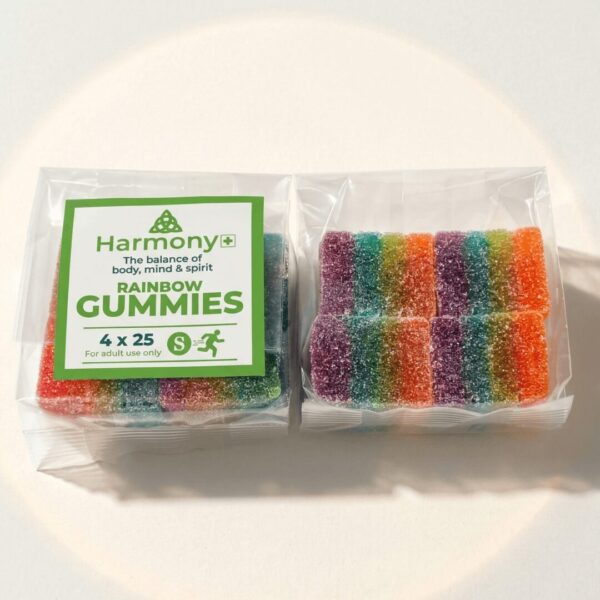 Rainbow Sativa Gummies 100mg (4 x 25mg)