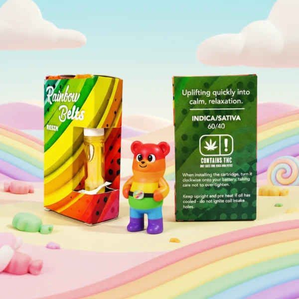 Rainbow Belts Resin Vape Cartridge – 1.0ml 🌈