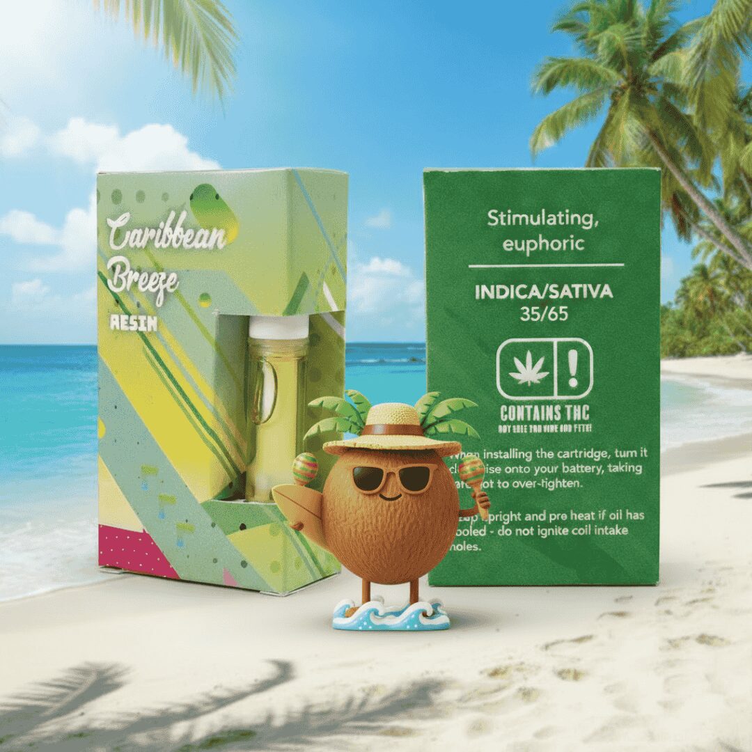 π΄ Caribbean Breeze Resin Vape Cartridge β 1,0ml